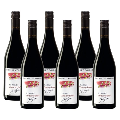 Case of 6 Jean-Luc Colombo Cotes Du Rhone Les Abeilles Rouge 75cl Red Wine
